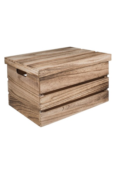 OEM Ladă decorativă din lemn 42x31x24cm cu mâner