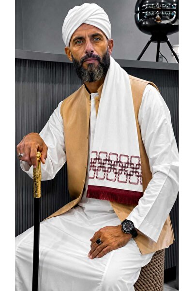 Difaf Men's Sudanese Turban and Scarf Set: First-Class Quality