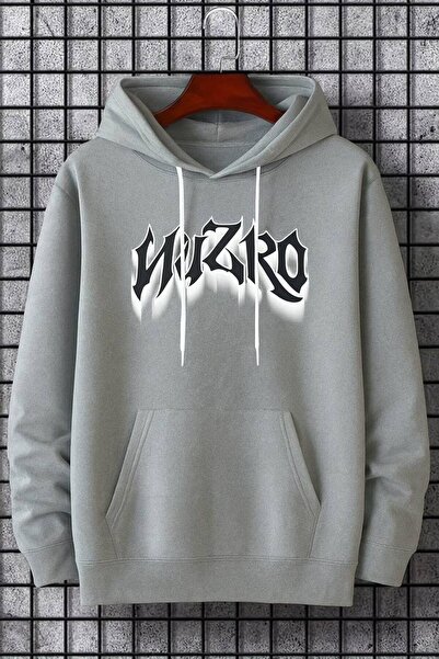 JANTIL MODA Unisex Oversize 3 Thread Yarn Kangaroo Pocket Printed Hooded Swea...