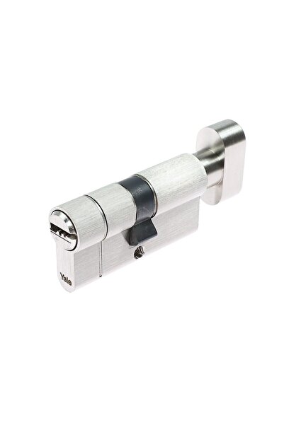 OEM Патрон за ключалка Yale Gemini 1350, с ръкохватка, месинг, сатениран нике...