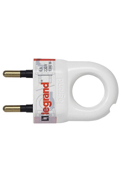 OEM 2P plug, extraction ring 050162, 6A, white