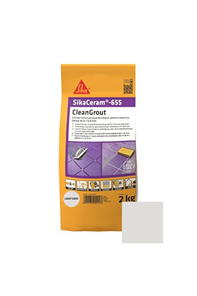 OEM Sikaceram-655 Cleangrout tile and floor grout, light grey, interior / ext...