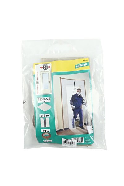 OEM Защитно фолио за врата с цип, пластмасово, 2.25 x 1.25 м