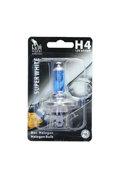 OEM Car headlight bulb Kraftmann Super White H4, 12 V, P43T, 60/55 W