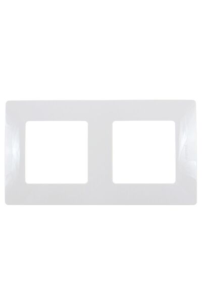 OEM Legrand Niloe 397869 рамка, 2 позиции, бял, за контакт/ключ