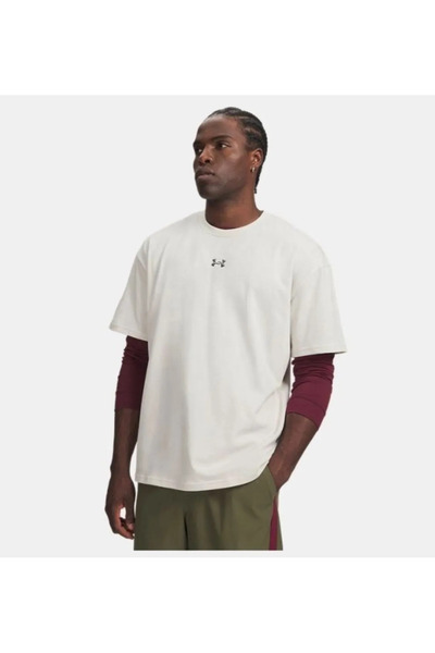 Under Armour Ua Heavyweight Metal Logo White Men's T-Shirt 6013618-110