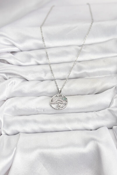 online kapsulavm avm alışveriş 316L Steel Chain Silver Color Luck Necklace Mo...