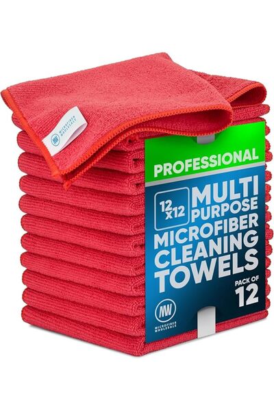 GENERAL Multi-Purpose Microfiber Cleaning Cloths 30.5X30.5Cm Cleaning Cloths ...