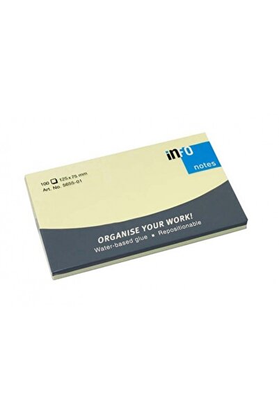 MC Micostore Sticky notes 75*125mm pale yellow 100 sheets info notes