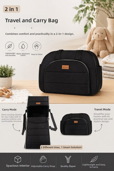 Rüzgar Baby 2in1 Mother Baby Care Bag Travel and Carrying Bag Organizer with ...