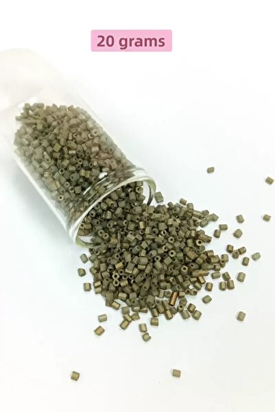 Mestore Cut Glass Beads 2mm - 20 Grams - Matte Army Green -Bnc317