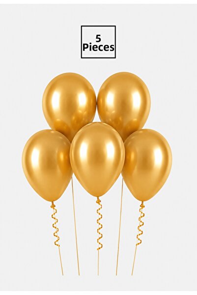 Balonsan بالون ذهبي معدني 5 قطع