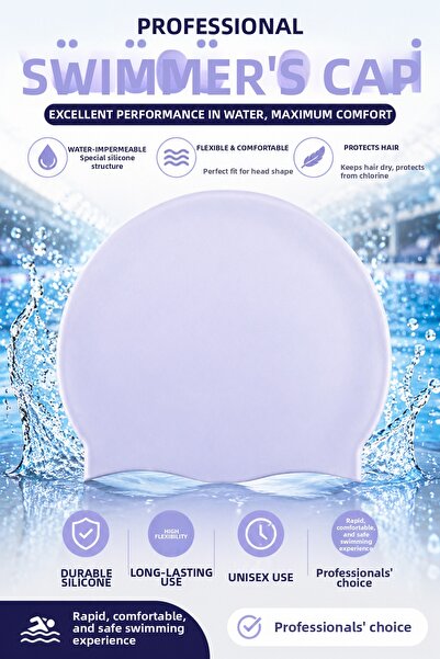 TRENDZONE Non-Slip Silicone Swimming Cap Professional Swimming Cap Unisex Poo...