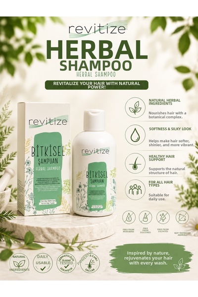 Butik 🌿   Revitize Herbal Shampoo – Natural Vitality for Your Hair! ✨