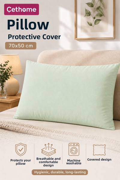 Weweus Çethome 50X70 cm Green Pillow Protective Cover Case