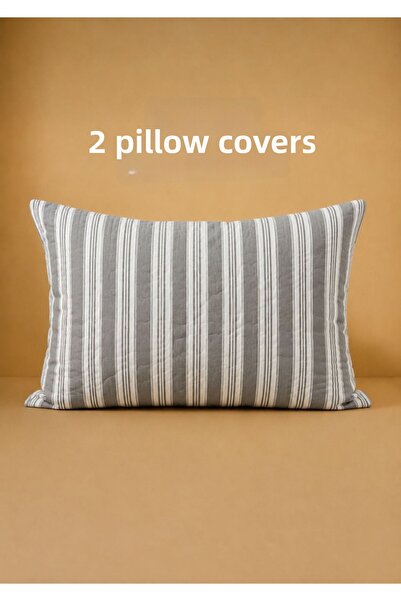 meressa home Pillowcase 2 Pieces Cotton Lining 50X70 cm Liquid Proof