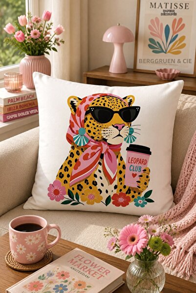 Bertille Home Husă de pernă cu imprimare digitală pe două fețe din seria Pop Art