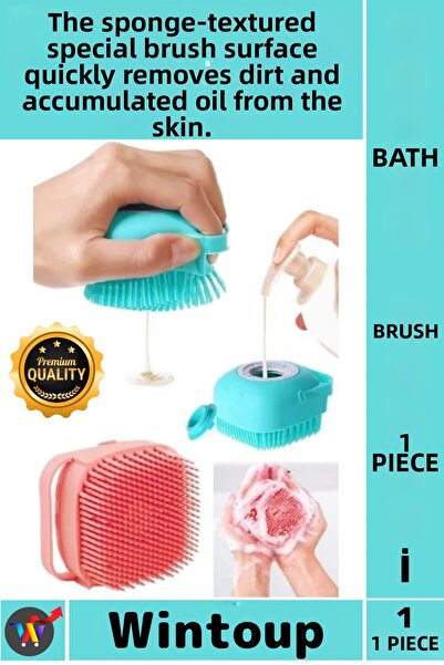 Wintoup # Silicone Scrubber, Double-Sided Pore Cleaner, Dirt Purifying Shower...