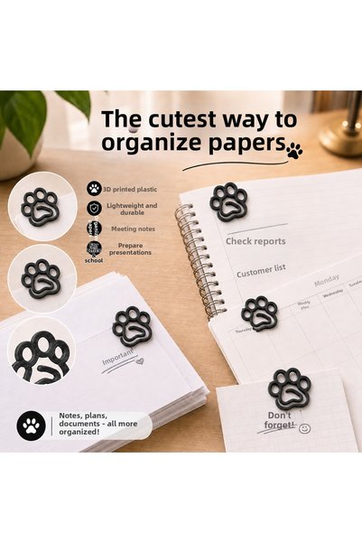 Motifix Cat Paw Shaped Mini Paper Clip