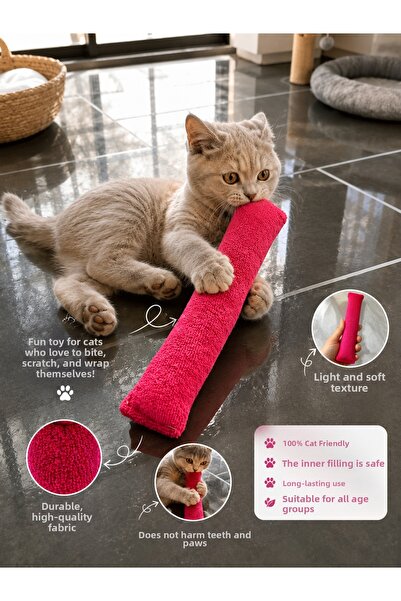 ozlıkaa Soft Plush Cat Toy Cat Play and Activity Plush Playmate for Cats Biti...