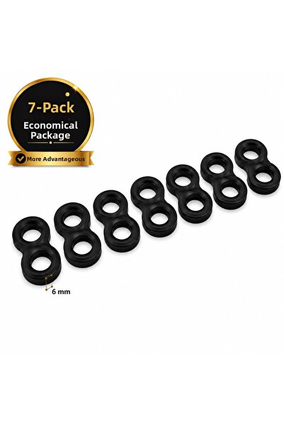 BSM Akbaş Grup 7-Piece Black Silicone Door Handle Stopper |   Door Bumper |  ...