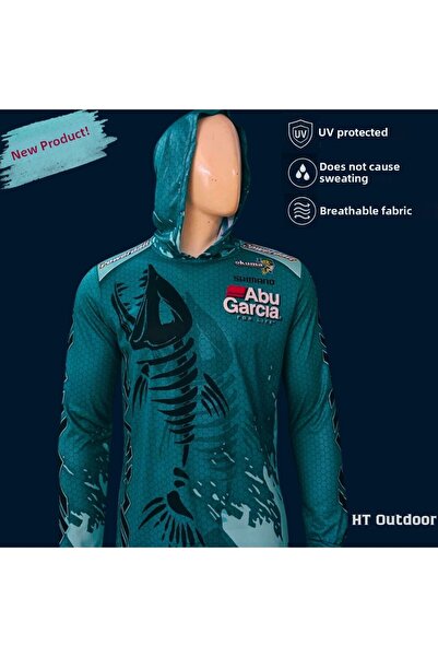 HT Outdoor Ειδικό μακρυμάνικο μπλουζάκι για ψάρεμα (με προστασία UV - ύφασμα ...