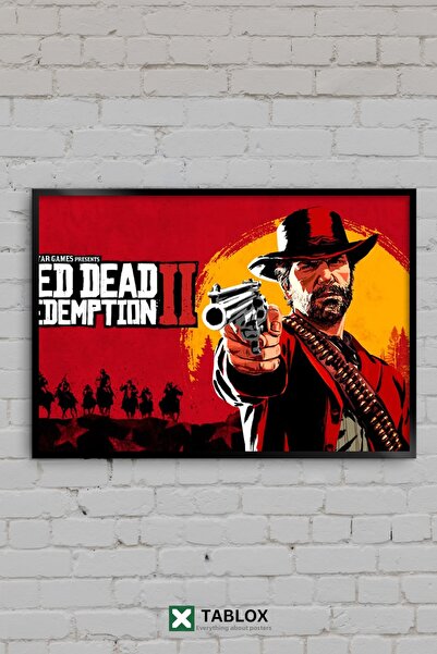 TABLOX Red Dead Redemption II Arthur Morgan Cowboy Game Frame View Tablou dec...