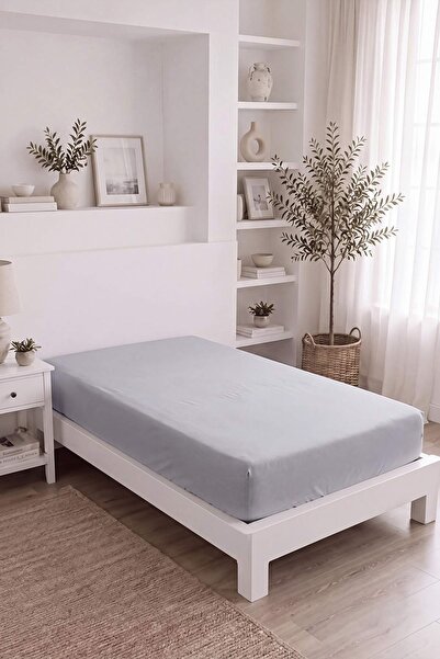 TRENDYOLMİLLA HOME 100 % Baumwolle, elastisches Einzelbettlaken aus gekämmter...