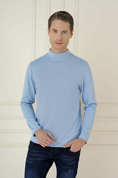 Efor Ts 894 Slim Fit Light Blue Sports T-Shirt