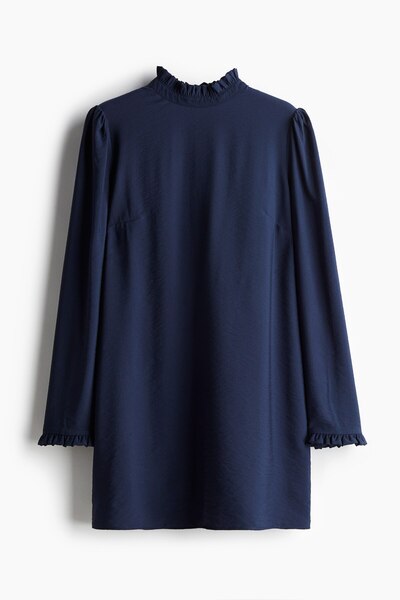 H&M Fırfırlı Jarse Elbise