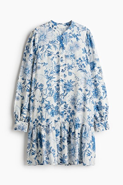 H&M Desenli Viskoz Elbise