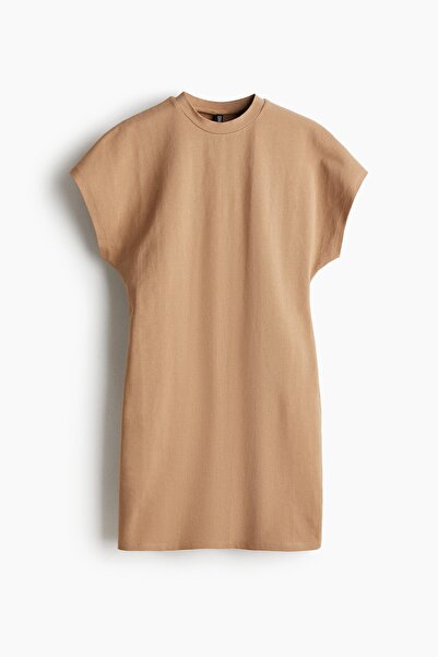 H&M Kısa Kollu Jarse Elbise