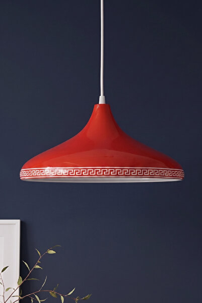 Marrien Nova Luxury Modern Tekli Turuncu Metal Sarkıt (35 cm) Salon, Mutfak &...