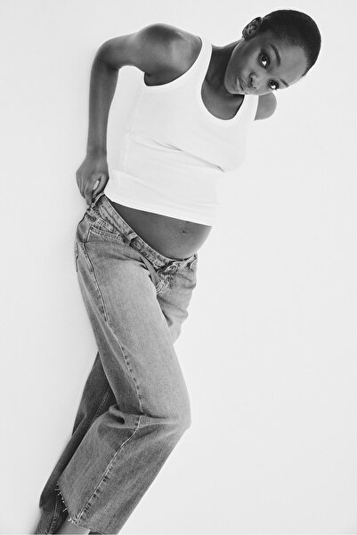 H&M MAMA Wide Low Jeans