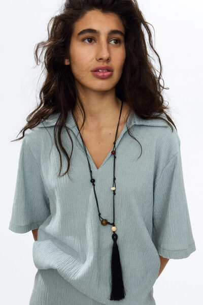 H&M Krinkle Polo Tişört