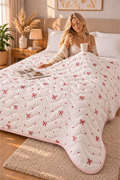 sternen glanz Καπιτονέ Βαμβακερό Κάλυμμα Κρεβατιού Πολλαπλών Χρήσεων Laila / ...