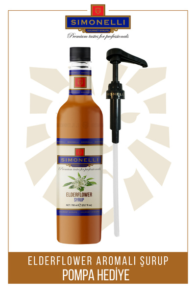 Simonelli Kahve Şurubu | Elderflower | 70 cl Pompa