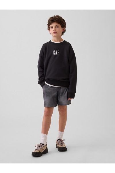GAP Erkek Çocuk Koyu Gri GapFit Quick-Dry Şort