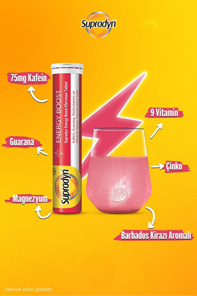 Supradyn Energy Boost Taef 15 Efervesan Tablet 2 ADET