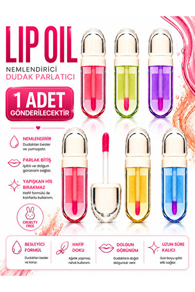 MAQYA KOZMETİK Paris Lip Oil Lip Gloss 2in1 /Sihirli Dudak Parlatıcı/Doğal Pe...