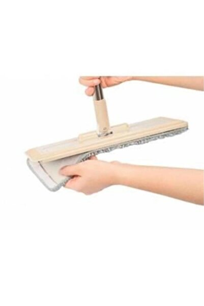 abnturk Tablet Mop için Plastik Cırtlı Başlık+1 adet Microfiber Yedek Set Tüm Tablet Moplara Uygun
