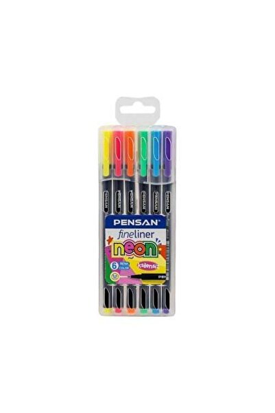 Pensan Fineliner 6 Neon Renk 0.4 Uç