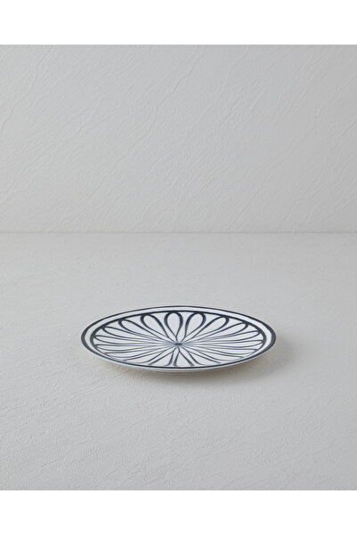 English Home Monarch Porselen Pasta Tabağı 19 cm Siyah - Beyaz
