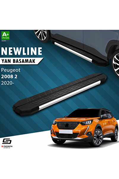 S Dizayn Peugeot 2008 2 NewLine Krom Yan Basamak 183 Cm 2020 Üzeri A+ Kalite ...