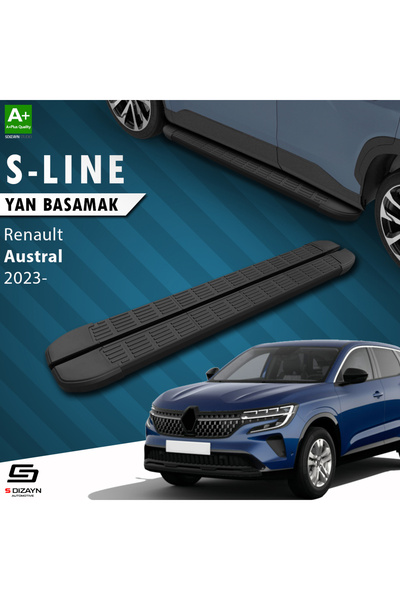S Dizayn Renault Austral S-Line Siyah Yan Basamak 183 Cm 2023 Üzeri A+ Kalite...
