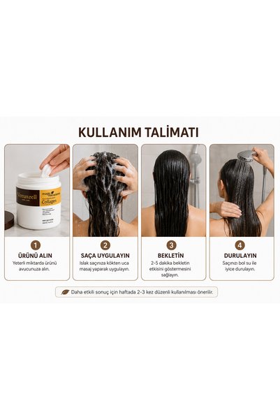 Venuxeell Hair Mask Collagen Argan Oil Repairing Hair Mask Set of 2