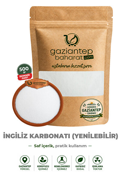 Gaziantep Baharat İngiliz Karbonatı Yenilebilir 500 gr