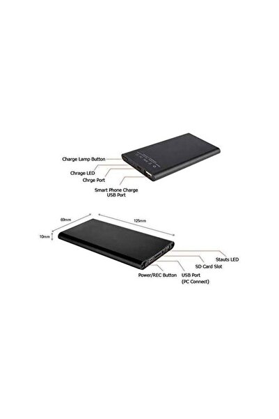 intermax Powerbank kamera 1080P HD Kamera Wİ-Fİ 4K