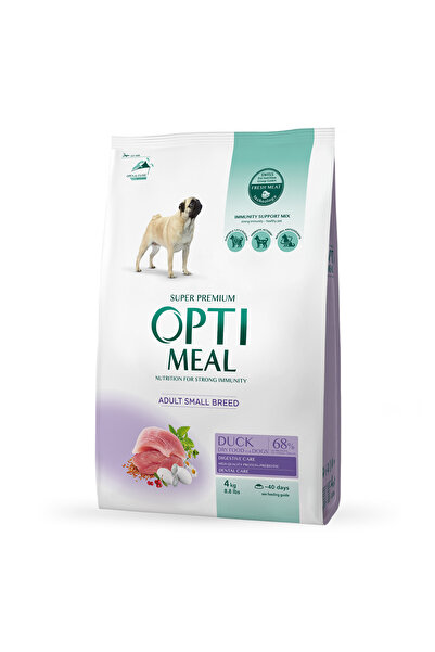 OptiMeal Hrană uscată pentru câini de talie mică - cu rață 4kg