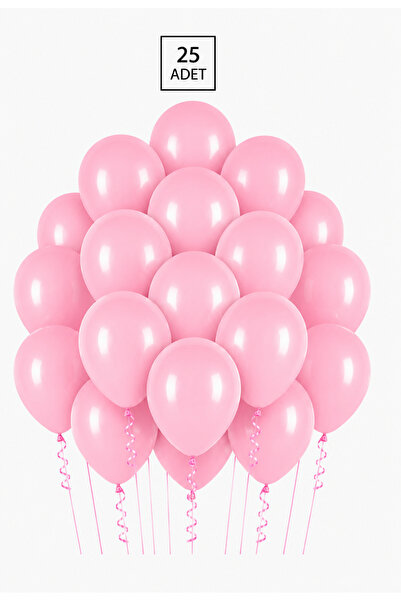 Balonsan Pink Color Balloon 25 Pieces